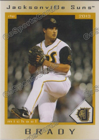 2013 Jacksonville Suns Michael Brady