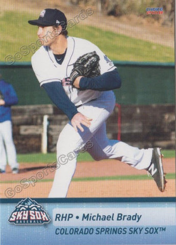 2018 Colorado Springs Sky Sox Michael Brady