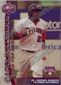 2009 Carolina League Top Prospects Michael Burgess