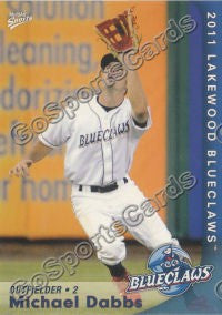 2011 Lakewood BlueClaws Michael Dabbs