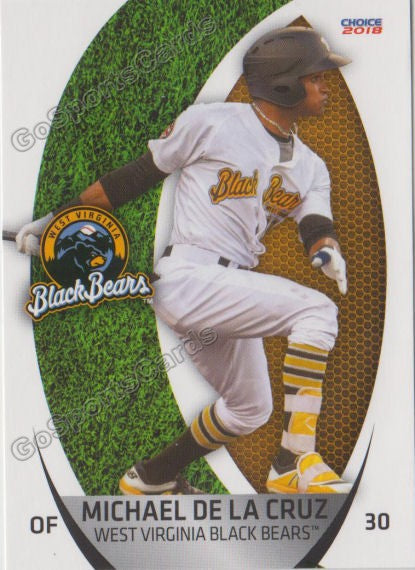 2018 West Virginia Black Bears Michael De La Cruz