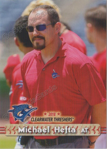 2018 Clearwater Threshers Michael Hefta