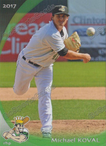 2017 Clinton LumberKings Michael Koval