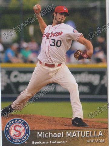 2016 Spokane Indians Michael Matuella