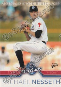 2012 Lakewood BlueClaws Mike Michael Nesseth