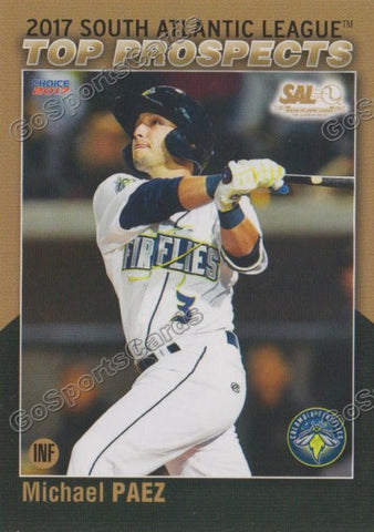 2017 South Atlantic League Top Prospects SAL Michael Paez