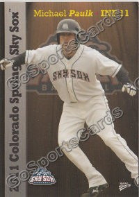 2011 Colorado Springs Sky Sox Michael Paulk