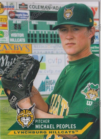 2015 Lynchburg Hillcats Michael Peoples