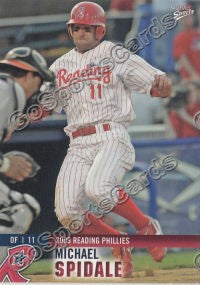 2009 Reading Phillies Michael Spidale #20