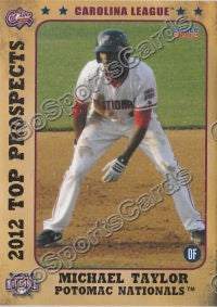 2012 Carolina League Top Prospects Michael Taylor