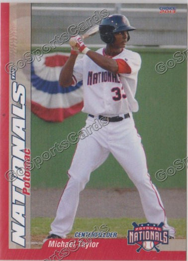 2013 Potomac Nationals Michael Taylor