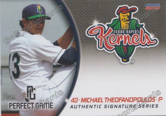 2015 Cedar Rapids Kernels Michael Theofanopoulos