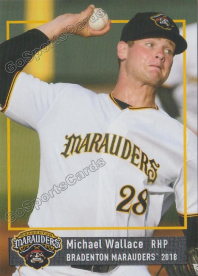 2018 Bradenton Marauders Mike Michael Wallace