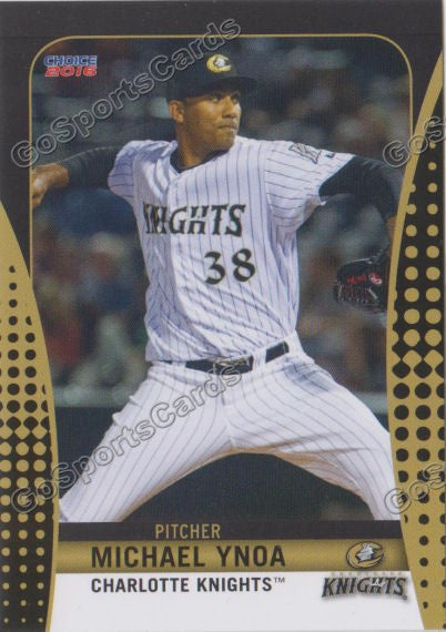 2016 Charlotte Knights Michael Ynoa – Go Sports Cards