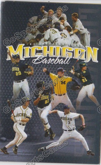 Zach Putnam Nate Recknagel Adam Abraham 2008 Michigan Wolverines Pocket Schedule