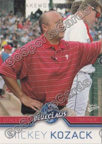 2012 Lakewood BlueClaws Mickey Kozack