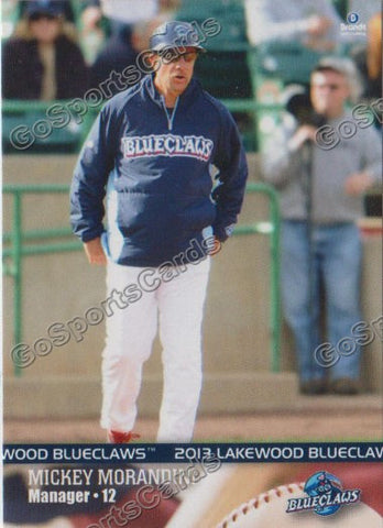 2013 Lakewood BlueClaws Mickey Morandini