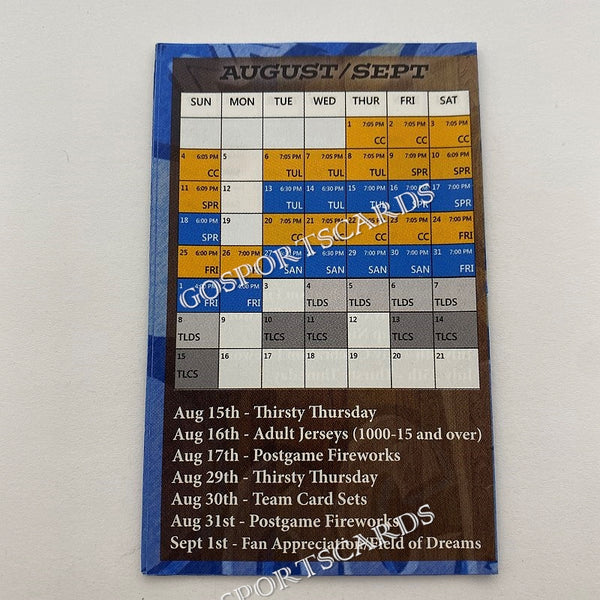 2013 Midland Rockhounds Pocket Schedule (Dan Straily)