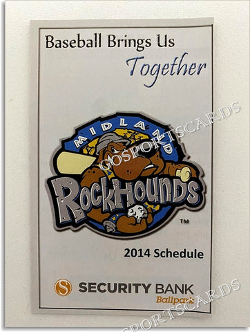 2014 Midland RockHounds Pocket Schedule