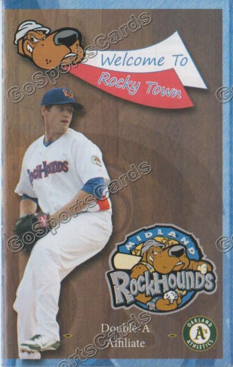 2013 Midland Rockhounds Pocket Schedule (Dan Straily)