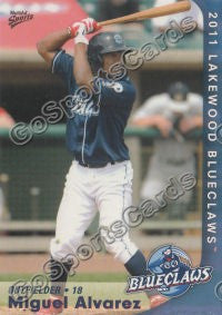 2011 Lakewood BlueClaws Miguel Alvarez