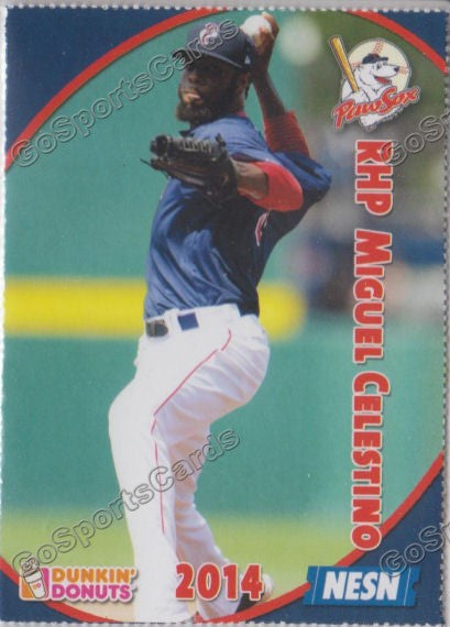 2014 Pawtucket Red Sox SGA Dunkin Donuts Miguel Celestino