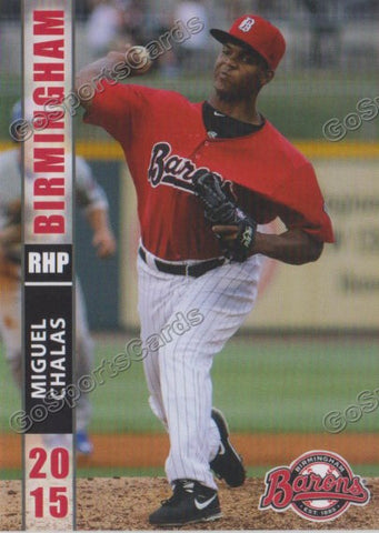 2015 Birmingham Barons Miguel Chalas