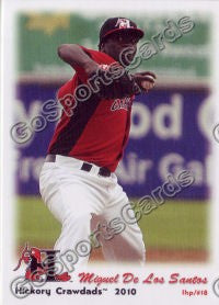 2010 Hickory Crawdads Miguel De Los Santos