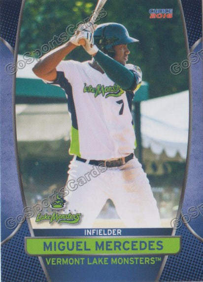 2016 Vermont Lake Monsters Miguel Mercedes