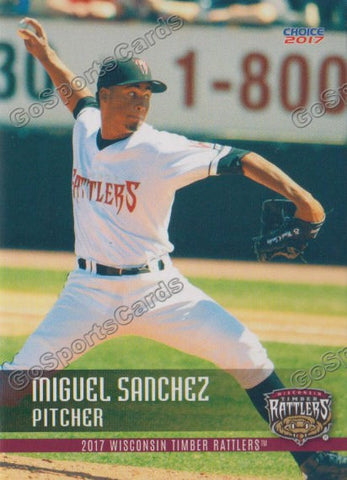 2017 Wisconsin Timber Rattlers Miguel Sanchez