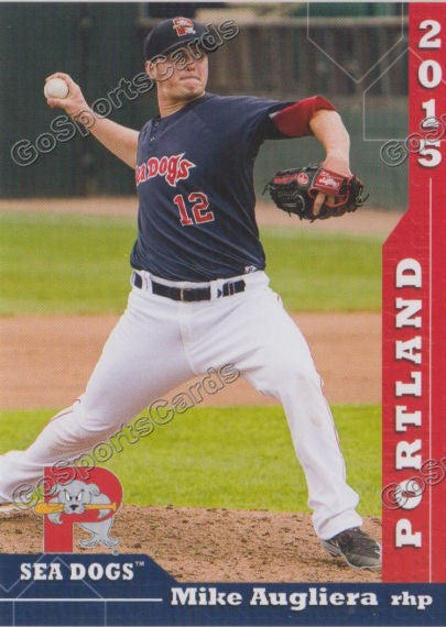 2015 Portland Sea Dogs Mike Augliera