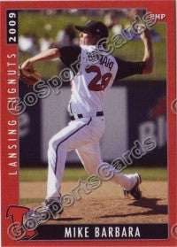 2009 Lansing Lugnuts Mike Barbara