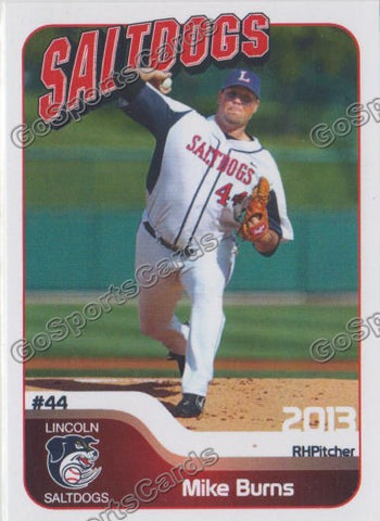 2013 Lincoln Saltdogs Mike Burns