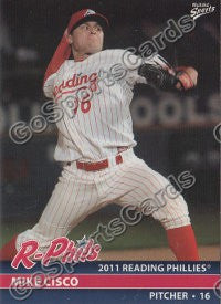2011 Reading Phillies Mike Michael Cisco