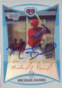 Michael Mike Daniel 2008 Bowma Chrome Refractor #'ed to 599 (Autograph)