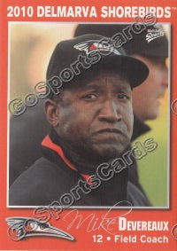 2010 Delmarva Shorebirds Mike Devereaux