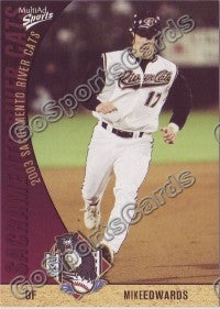 2003 Sacramento River Cats Multi-Ad Mike Edwards