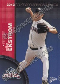 2012 Colorado Springs Sky Sox Mike Ekstrom