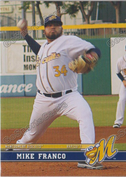 2017 Montgomery Biscuits Mike Franco
