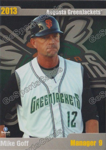2013 Augusta Greenjackets Mike Goff