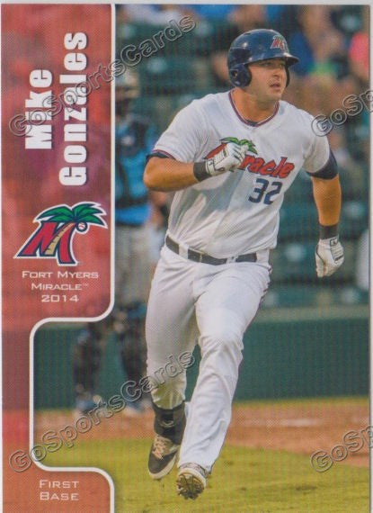 2014 Fort Myers Miracle Michael Mike Gonzales