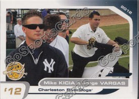 2012 Charleston Riverdogs Jorge Vargas Mike Kicia