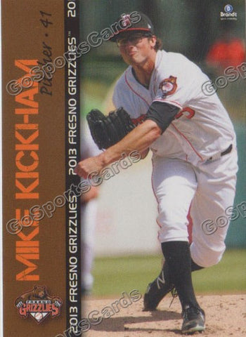 2013 Fresno Grizzlies Mike Kickham