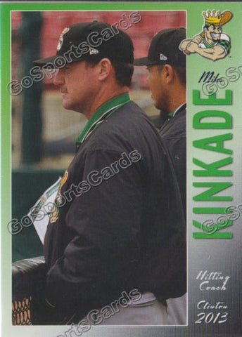 2013 Clinton Lumberkings Mike Kinkade