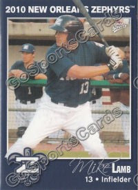 2010 New Orleans Zephyrs Mike Lamb