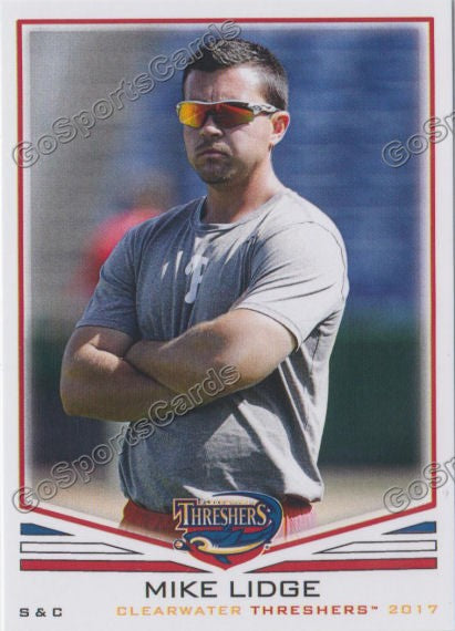 2017 Clearwater Threshers Mike Lidge