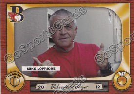 2012 Bakersfield Blaze Mike Lopriore