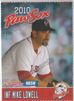 2010 Pawtucket Red Sox Dunkin Donuts Mike Lowell
