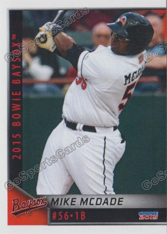 2015 Bowie Baysox Mike McDade