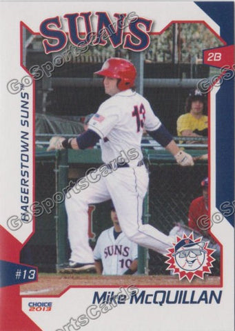2013 Hagerstown Suns Mike McQuillan